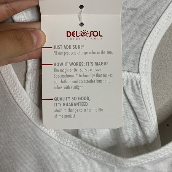 NASSAU BAHAMAS Del Sol Color Change Tank Top size S - Picture 2 of 2
